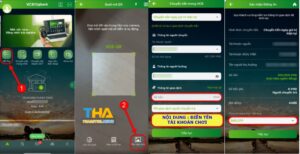Nạp tiền Thabet Vietcombank bằng quét mã QR